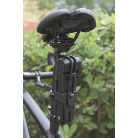 Folding Bicycle Heavy Duty Panel, Tamper Resistant Lock and Key with Mount - Picture 2 of 3